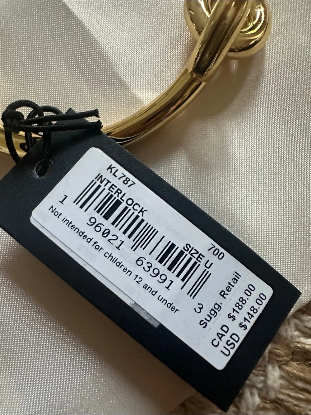 kate spade Gold Knot Link Bangle Bracelet